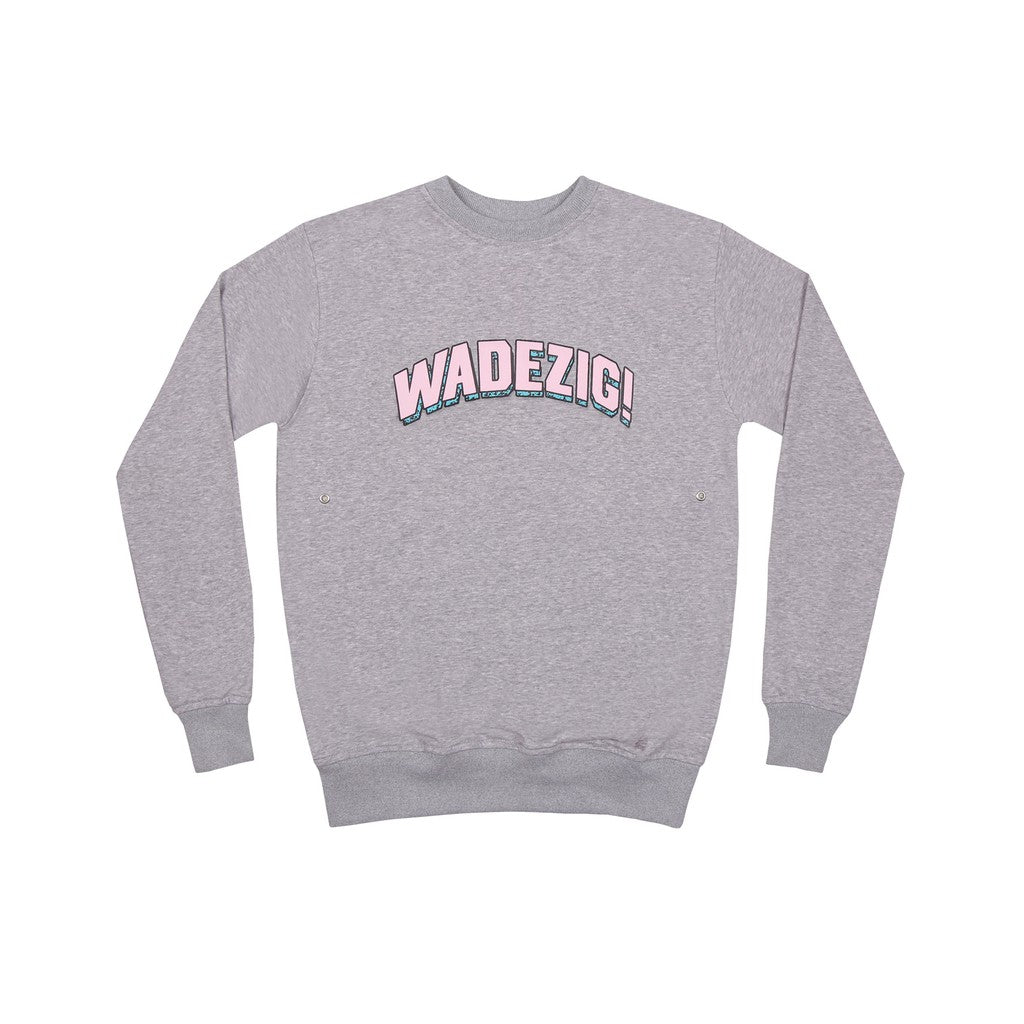 WADEZIG! SWEATER - ARC CNECK MISTY