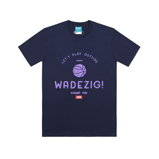 WADEZIG! T-SHIRT - THE COURT NAVY TEES