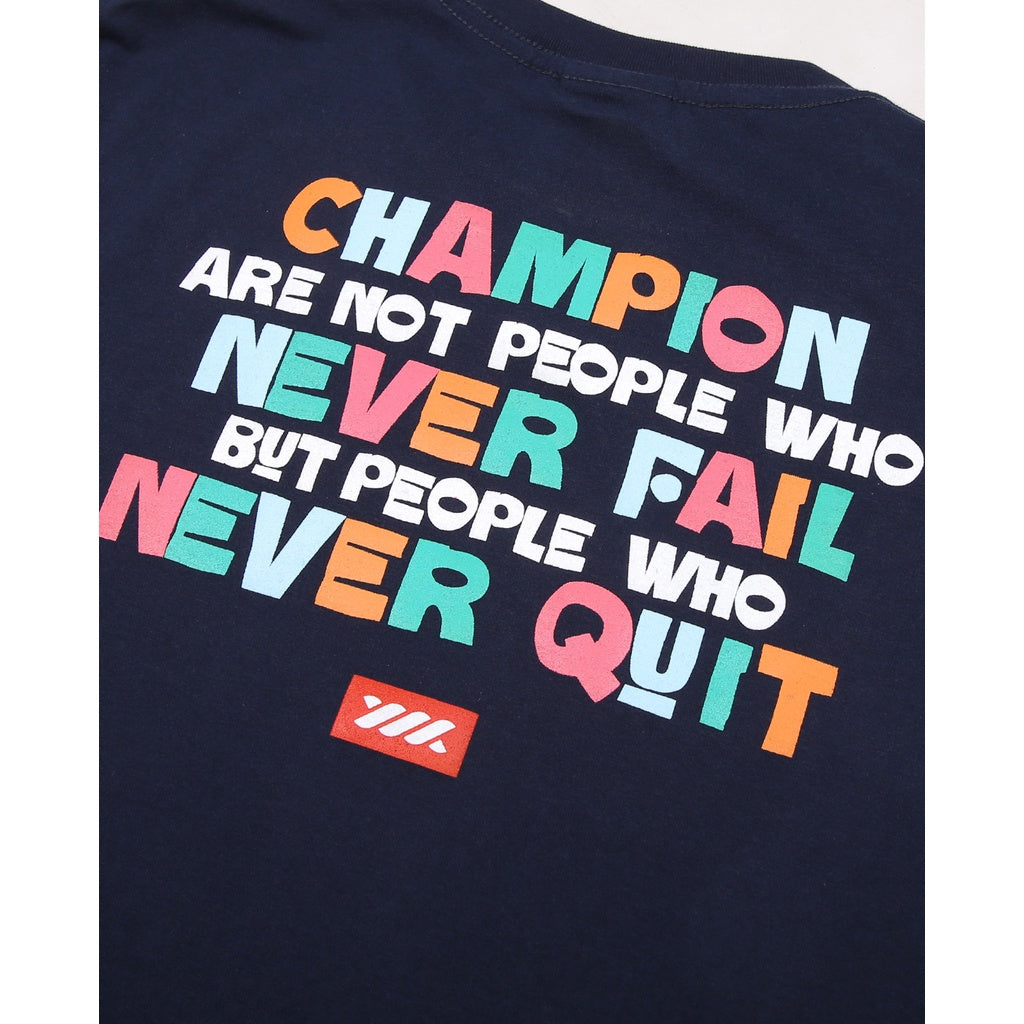 WADEZIG! T-SHIRT - NEVER QUIT NAVY