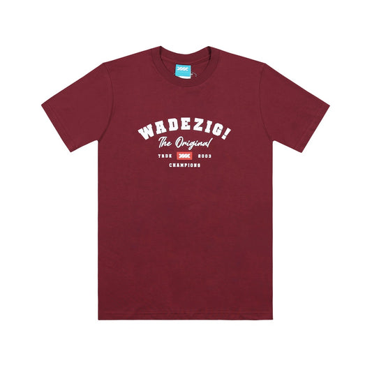 WADEZIG! T-SHIRT - WADEZIG! CHAMPION MAROON