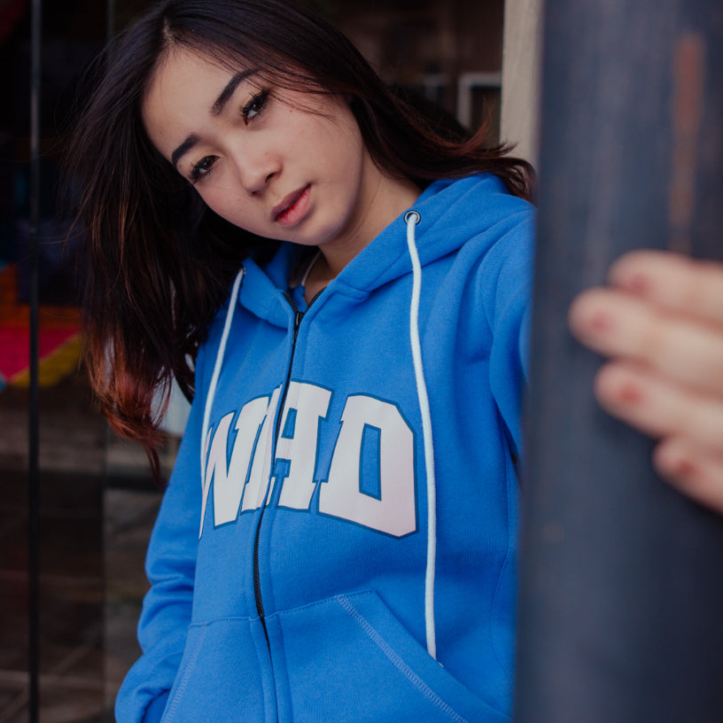 WADEZIG! SWEATER - WAD ZIPPER BLUE