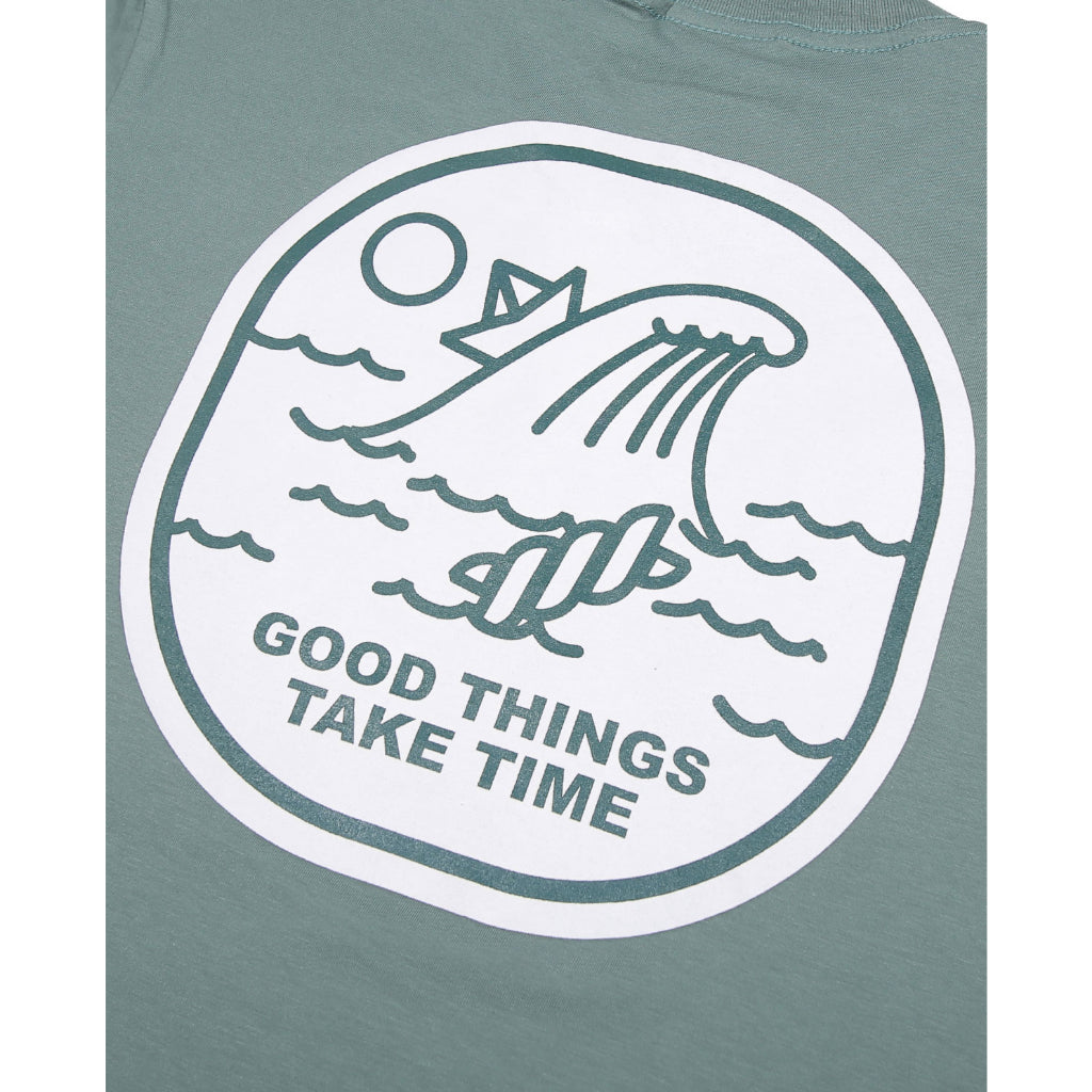 WADEZIG! T-SHIRT - TAKE TIME GREEN