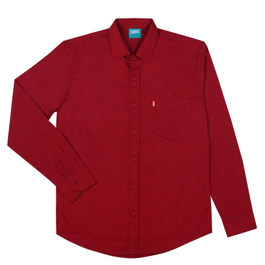 WADEZIG! LONGSLEEVE SHIRT - GANURU LS MAROON