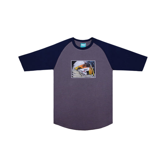 WADEZIG! T-SHIRT - FRAME RAGLAN CHARCOAL