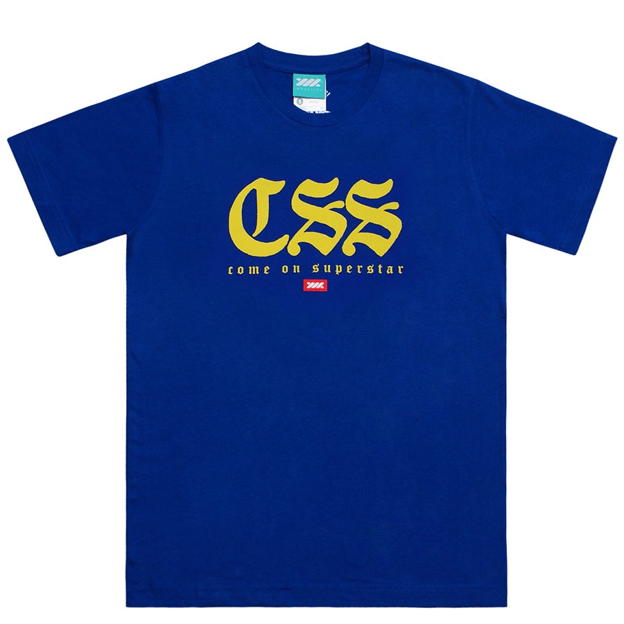 WADEZIG! T-SHIRT -  ENGLISH TEE BLUE