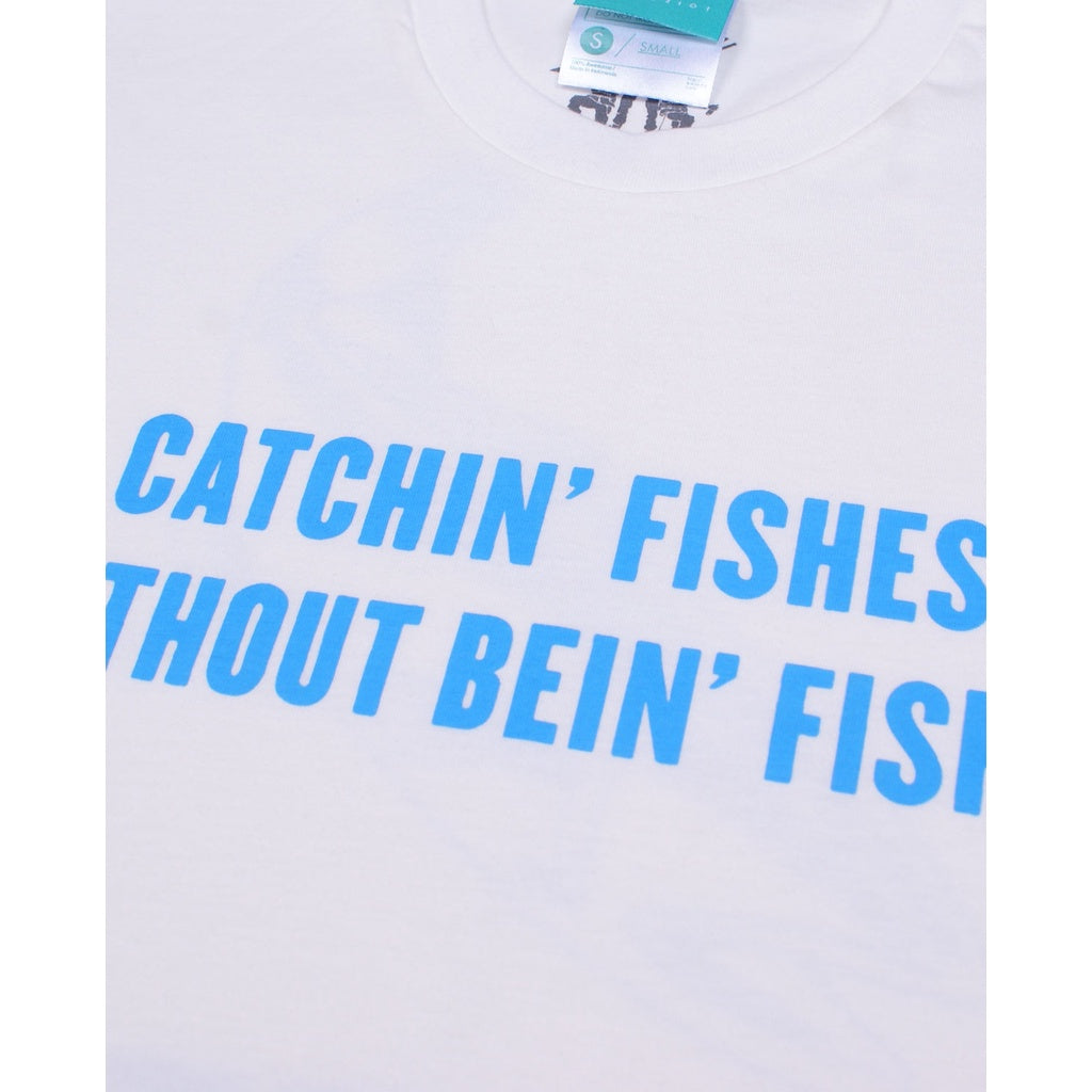 WADEZIG! T-SHIRT - FISHING CLUB WHITE