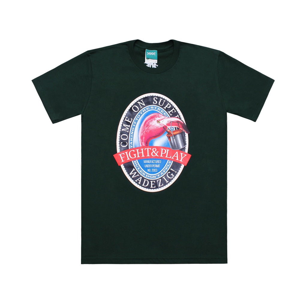 WADEZIG! T-SHIRT - NO RULES TEE GREEN