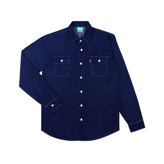 WADEZIG! LONGSLEEVE SHIRT - JOHNY BLUE SHIRT