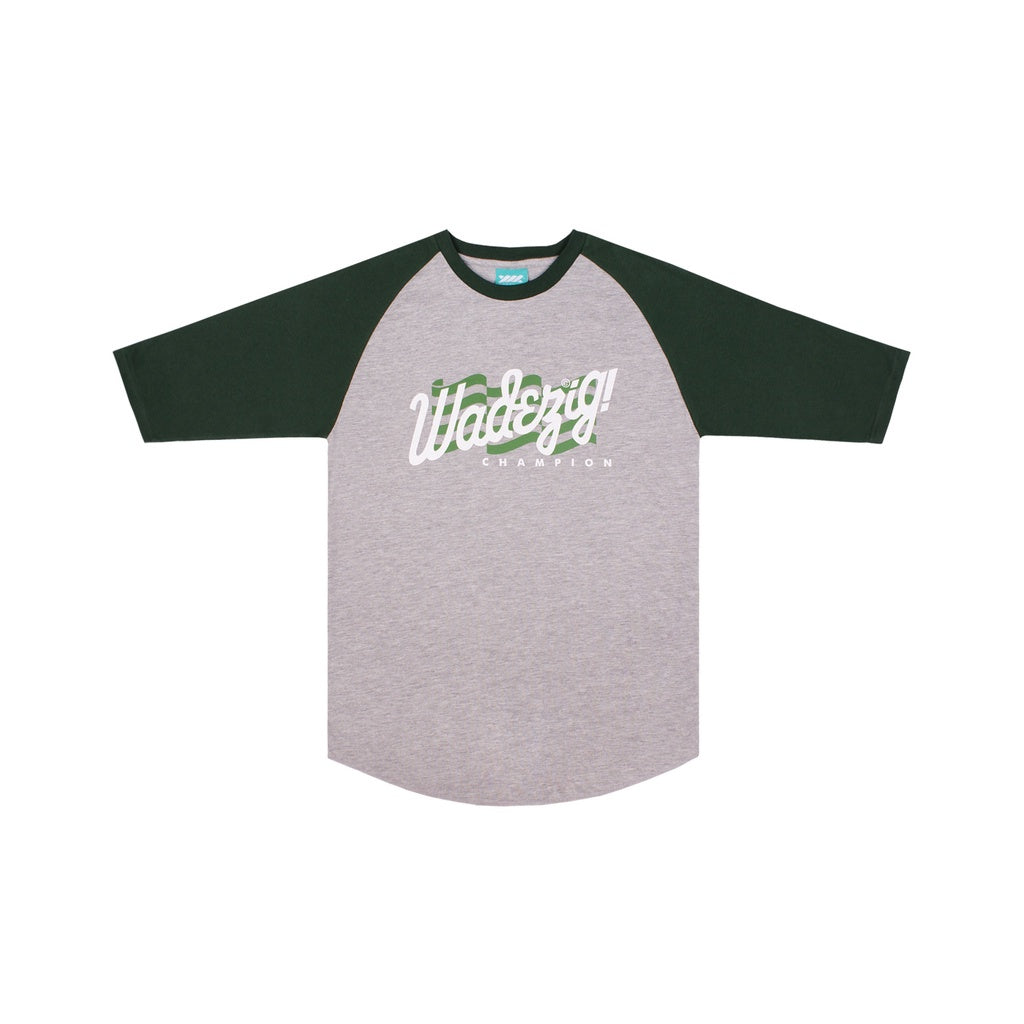 WADEZIG! TSHIRT - FLAG RAGLAN MISTY