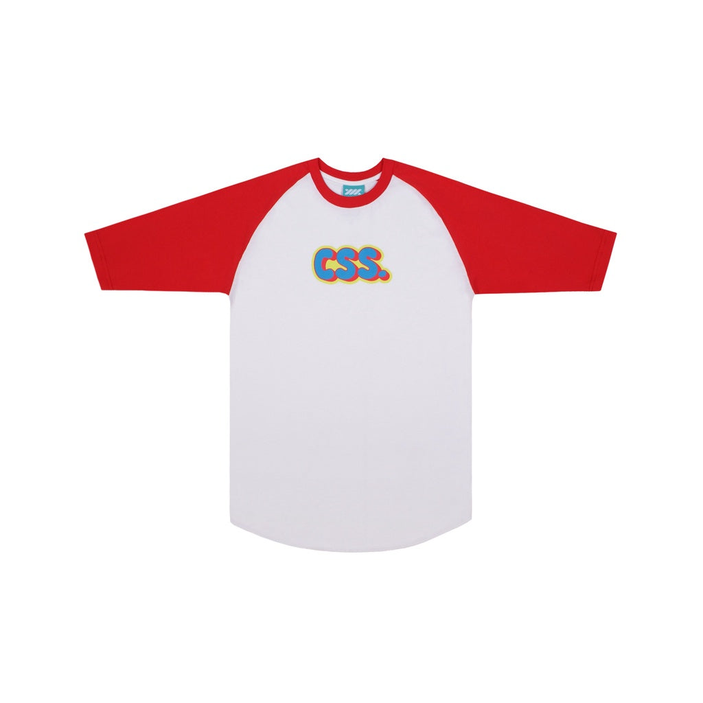 WADEZIG! T-SHIRT - CSS RAGLAN WHITE