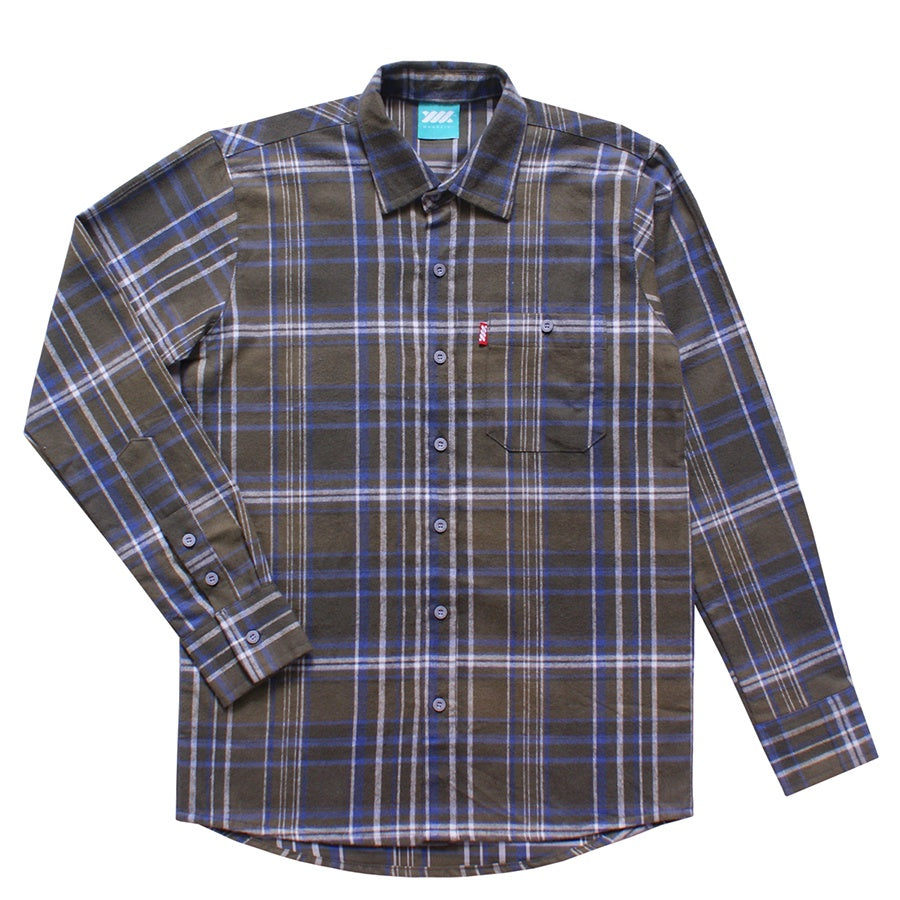 WADEZIG! FLANNEL SHIRT - EASTEN GREEN SHIRT