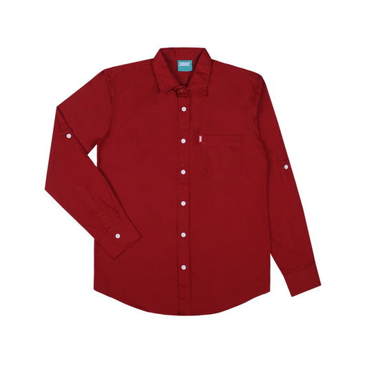 WADEZIG! LONGSLEEVE SHIRT - HIGHROLLER CRIMSON RED