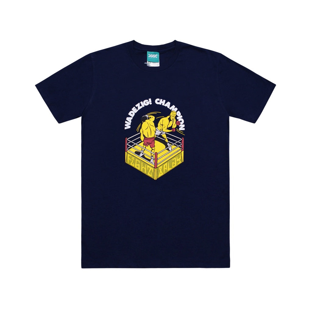 WADEZIG! T-SHIRT - MOTION TEE NAVY