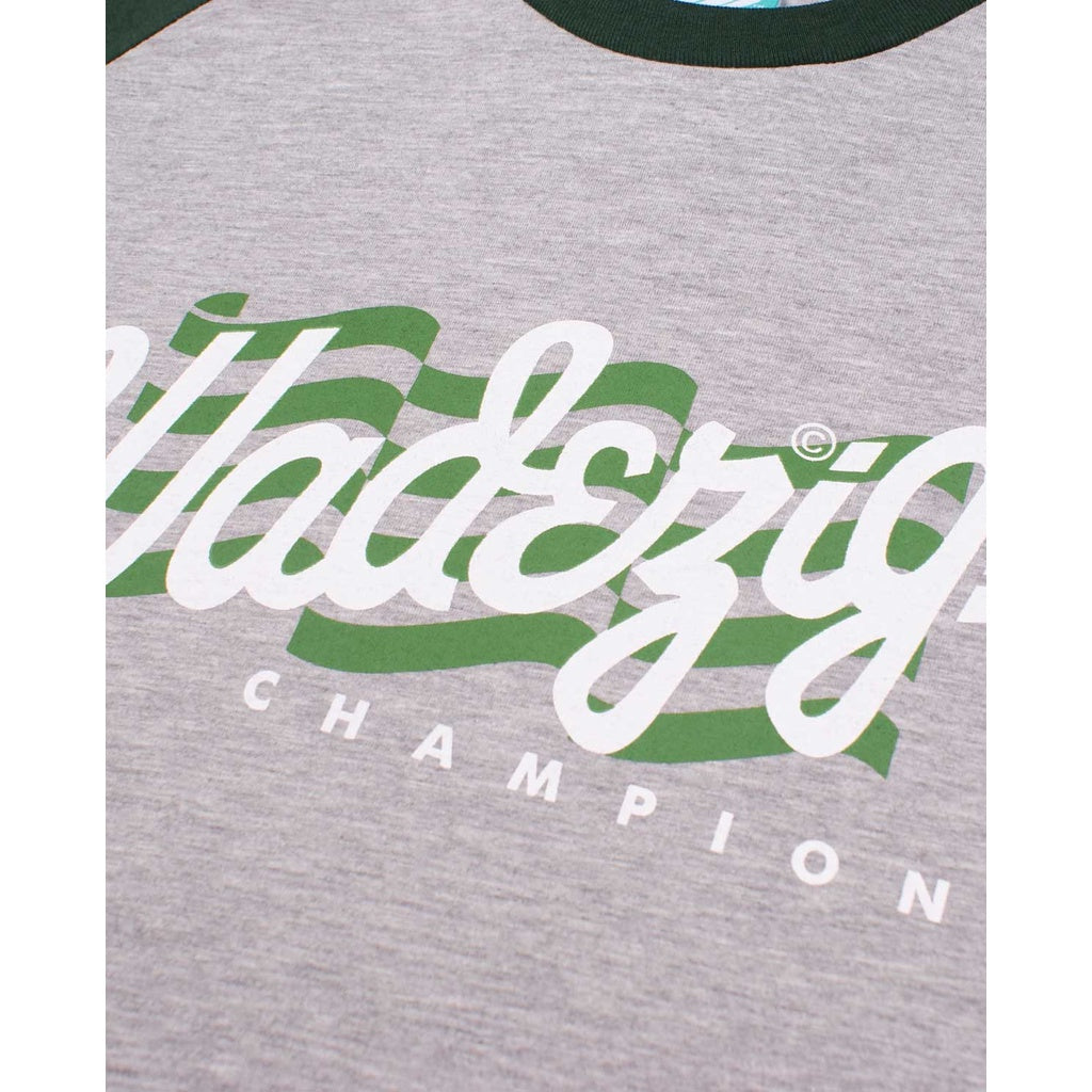 WADEZIG! TSHIRT - FLAG RAGLAN MISTY