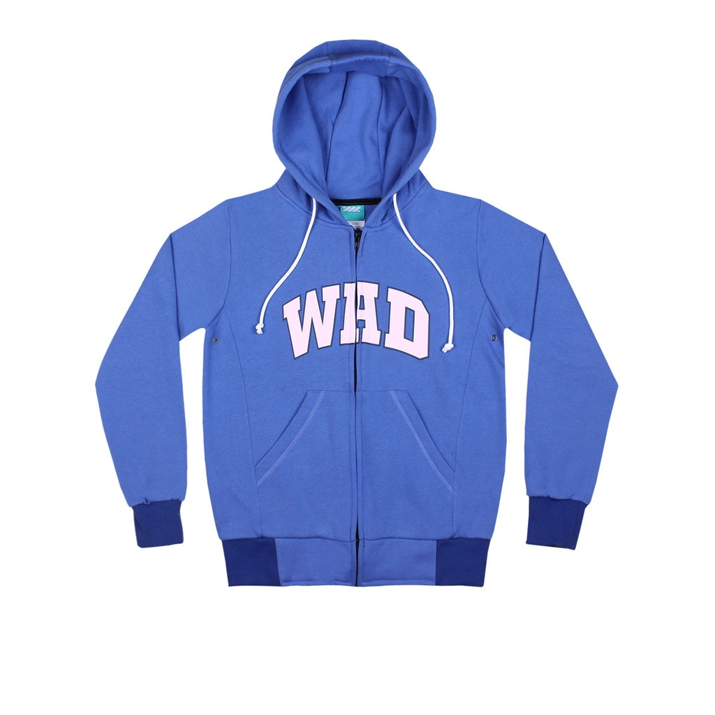 WADEZIG! SWEATER - WAD ZIPPER BLUE